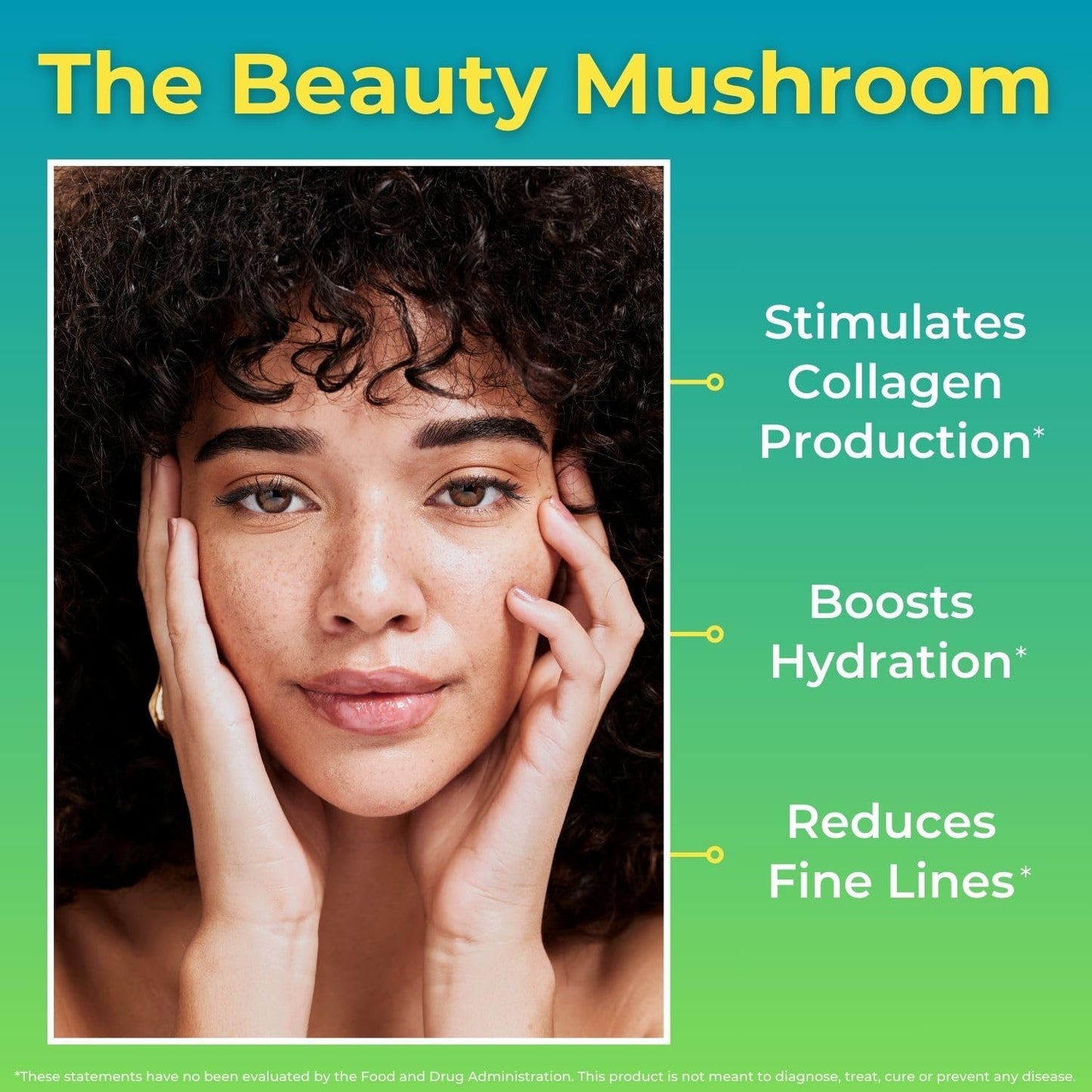 Tremella Mushroom Extract Capsules | Vegan Supplement for Skin, Hair, Nails, Joints, Brain Health | Non-GMO Immunity Support