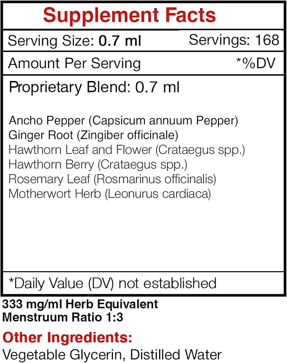 Tribal Heart Herbal Supplement Blend - Heart Strengthening Formula, Alcohol-Free Liquid Extract (4 fl oz) by Secrets of the Tribe