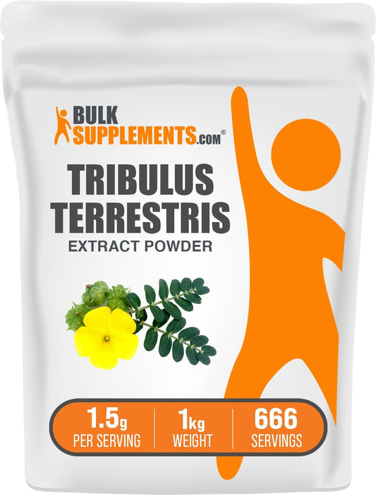 Tribulus Terrestris Extract Powder - 1500mg per Serving, 1kg - Herbal Supplement for Boosting Performance and Stamina