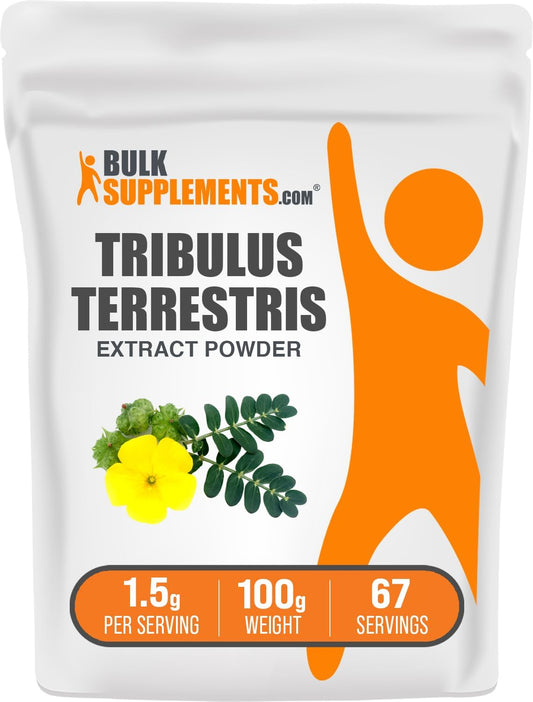 Tribulus Terrestris Extract Powder - Herbal Supplement, 1500mg per Serving - 100g (3.5 oz) Pack of 1 - BulkSupplements.com
