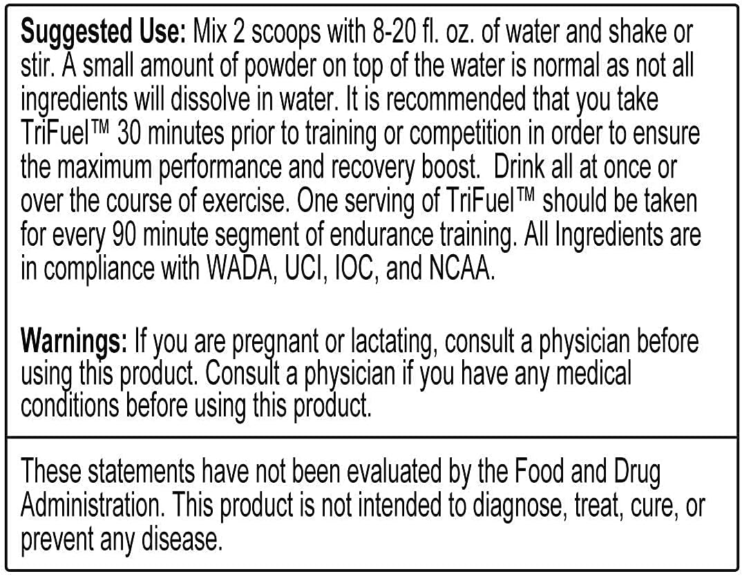 TriFuel Lemon Lime: 3-in-1 Endurance & Recovery Drink with Hydration, BCAA, Electrolytes