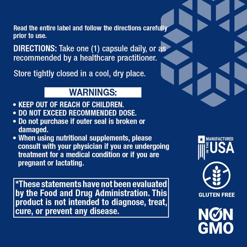 Triple Action Cruciferous Vegetable Extract & Resveratrol Capsules - Cellular Protection, Gluten-Free, Non-GMO, Vegetarian - 60 Count