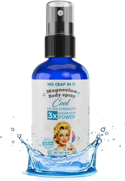 Triple Action Magnesium Spray - Immediate Relief with Magnesium Glycinate, Citrate, and Chloride Blend