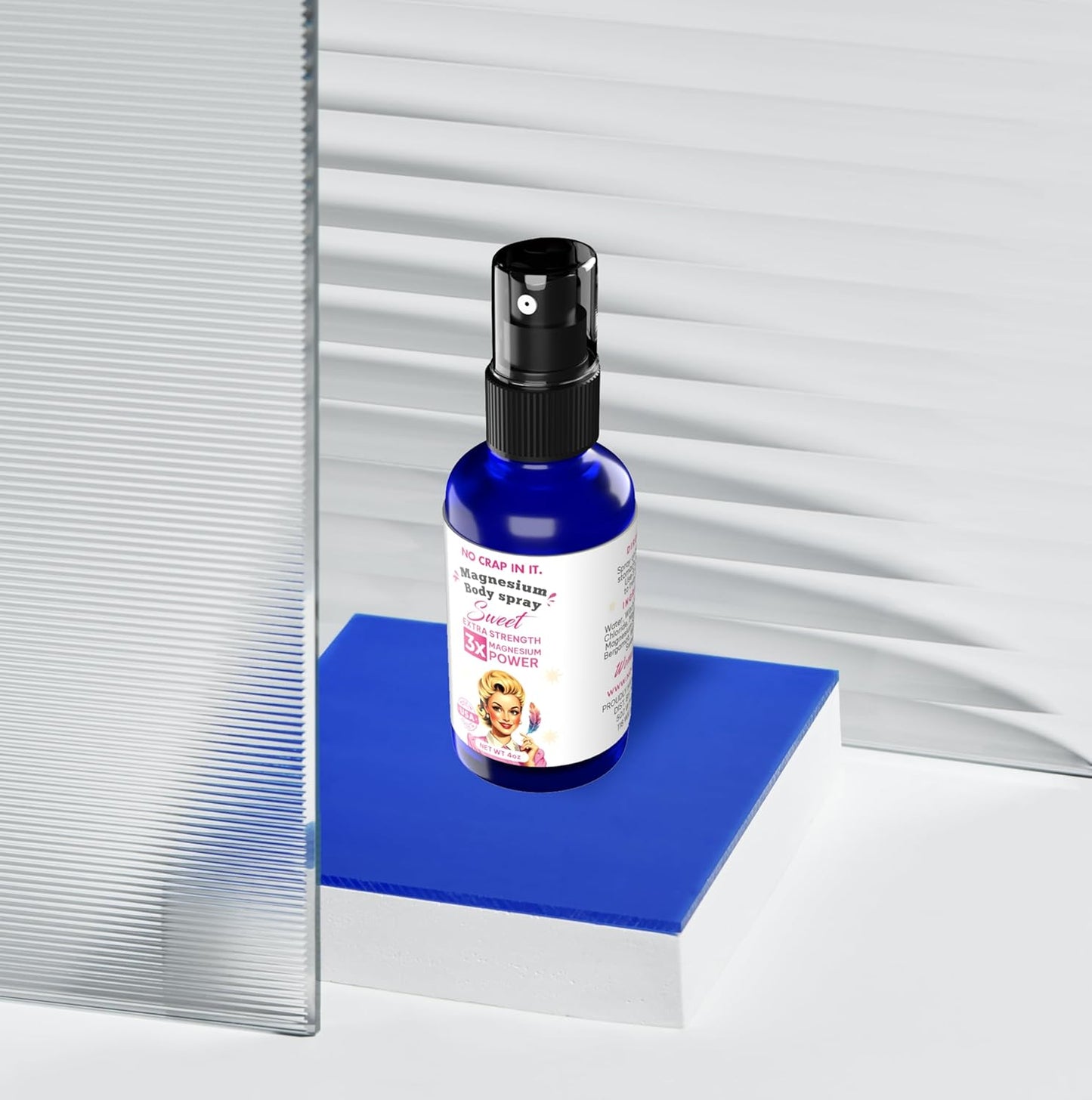 Triple Action Magnesium Spray for Immediate Relief - Unique Blend of Magnesium Glycinate, Citrate, and Chloride - Sweet Scent - Spray Your Way to Wellness