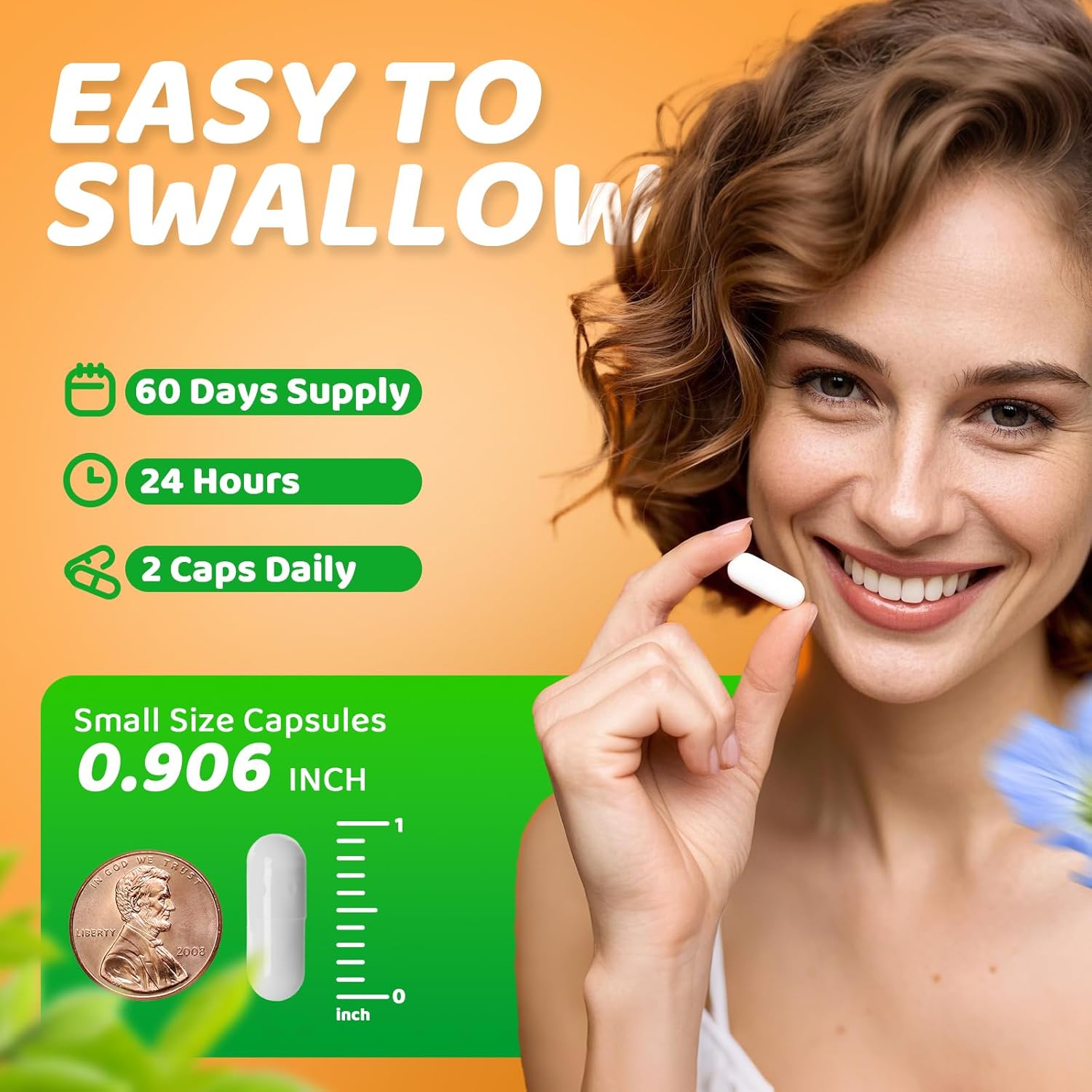 Triple Magnesium Complex Supplement with Omega3, GABA, Ashwagandha for Sleep & Heart Support - 120 Capsules, Vegan & Non-GMO