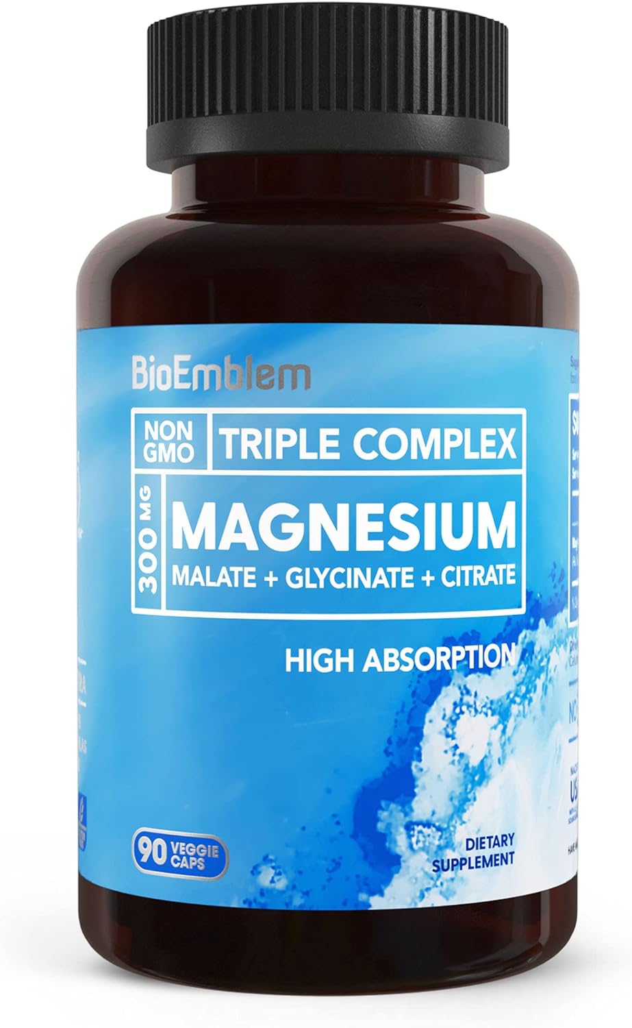 Triple Magnesium Complex, Turmeric Curcumin, CoQ10 with BioPerine Supplement by BioEmblem