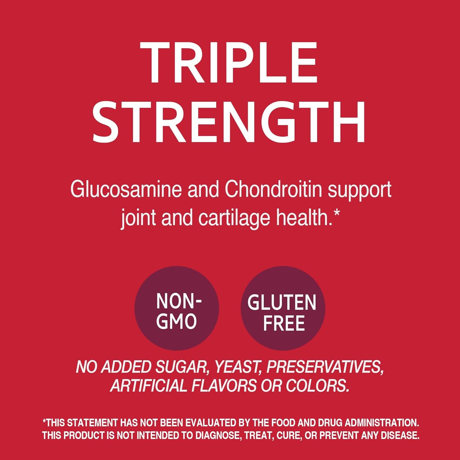 Triple Strength 21st Century Glucosamine Chondroitin Tablets - 750/600mg, 60 Count