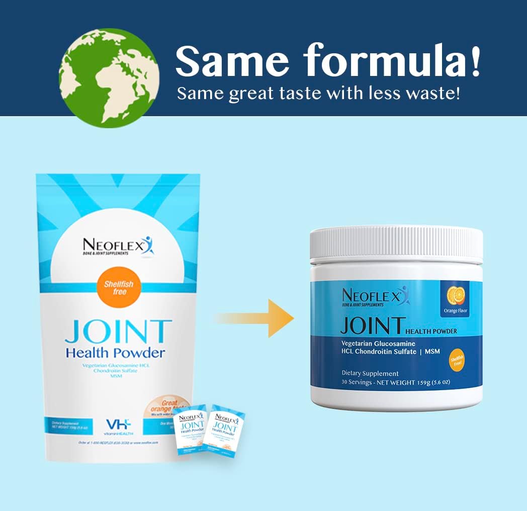 Triple Strength Bone & Joint Health Powder Supplement with MSM, Glucosamine, & Chondroitin - 30 Scoops