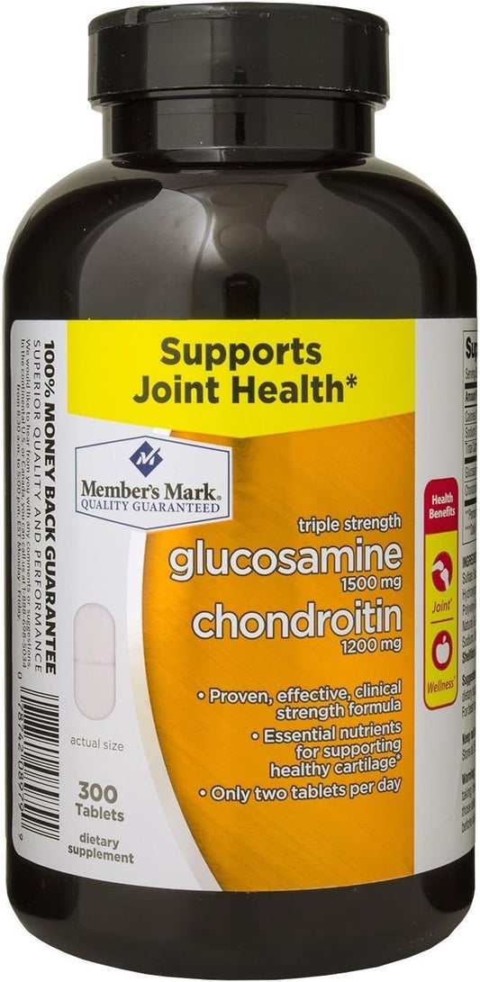 Triple Strength Glucosamine Chondroitin 300 Tablets by Member's Mark