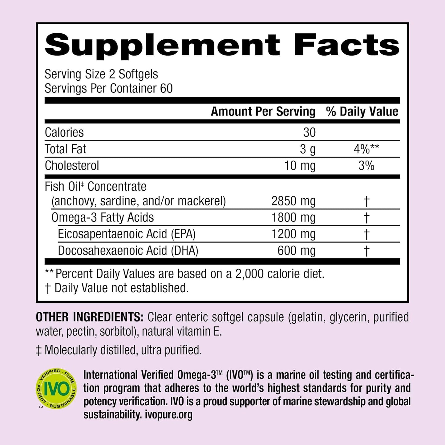 Triple Strength Omega-3 Fish Oil 1800mg with EPA/DHA, 120 Softgels for Heart, Brain, Joint Health - No Fishy Aftertaste - BoostGo Australia