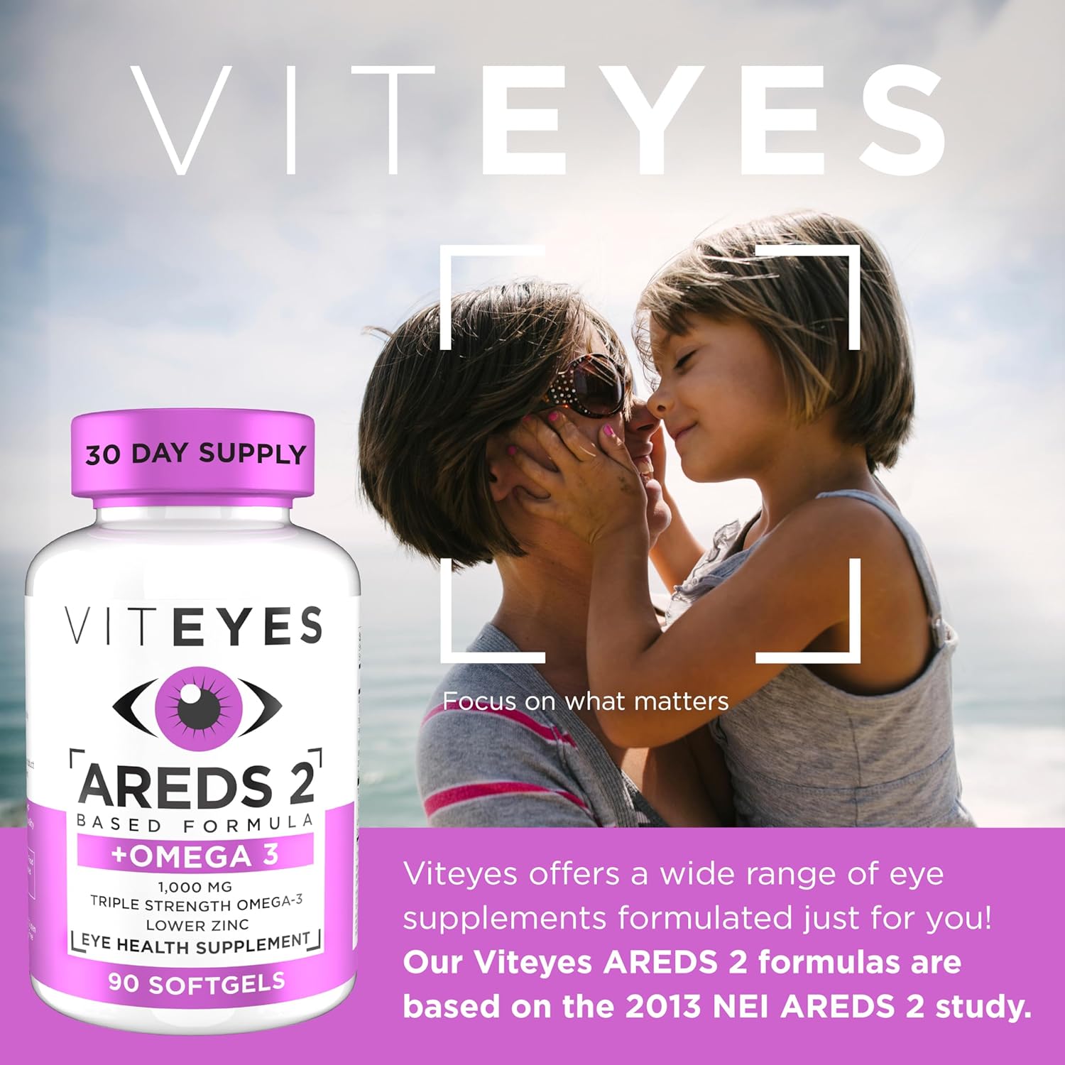 Triple Strength Omega-3 Macular Health Formula Softgels with Viteyes AREDS 2, 90 Softgels