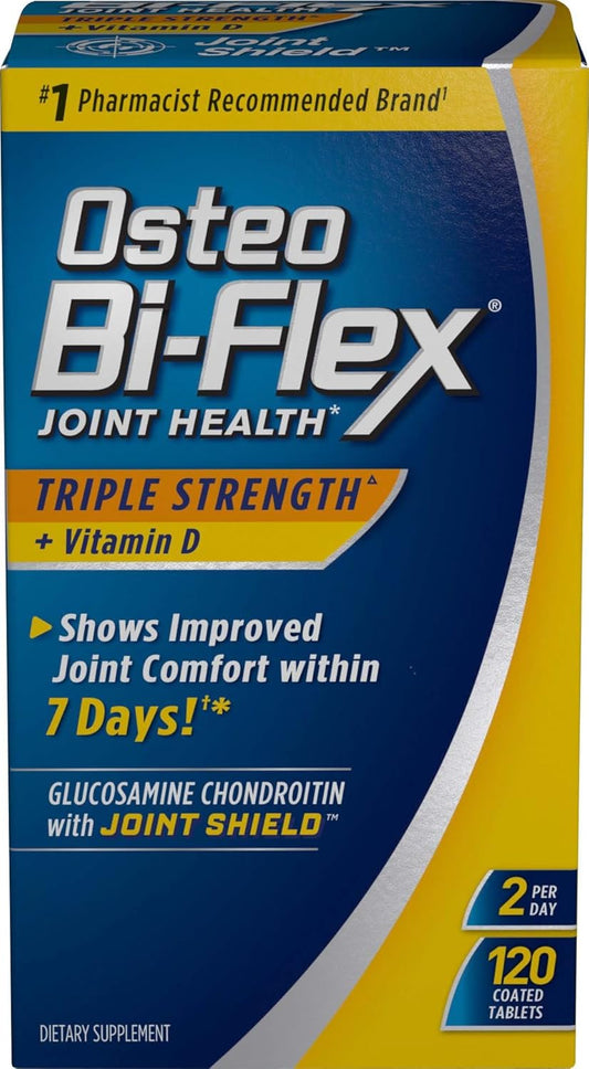 Triple Strength Osteo BiFlex Joint Supplement with Glucosamine, Chondroitin, and Vitamin D - 120 Count
