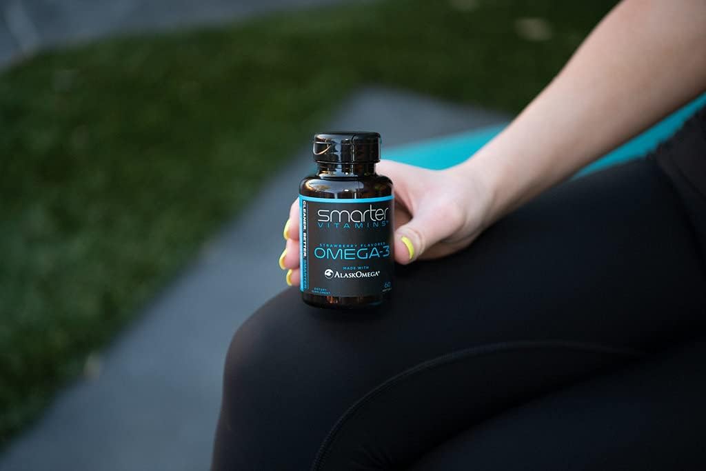 Triple Strength Strawberry Flavor Omega 3 Fish Oil, 2000mg, DHA EPA, AlaskOmega®, Burpless & Tasteless