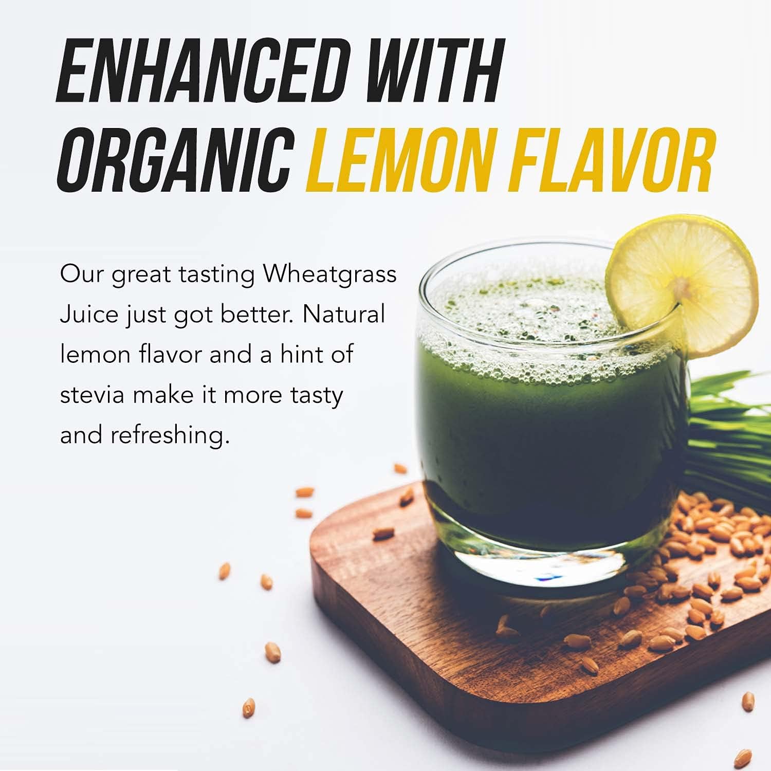 Triquetra Health Organic Wheatgrass Juice Powder - Super Concentrated Lemon Flavor - 6.2 oz, 60 Servings - Raw & BioActive - Grown in Utah Volcanic Soil, Cold-Pressed & CO2 Dried
