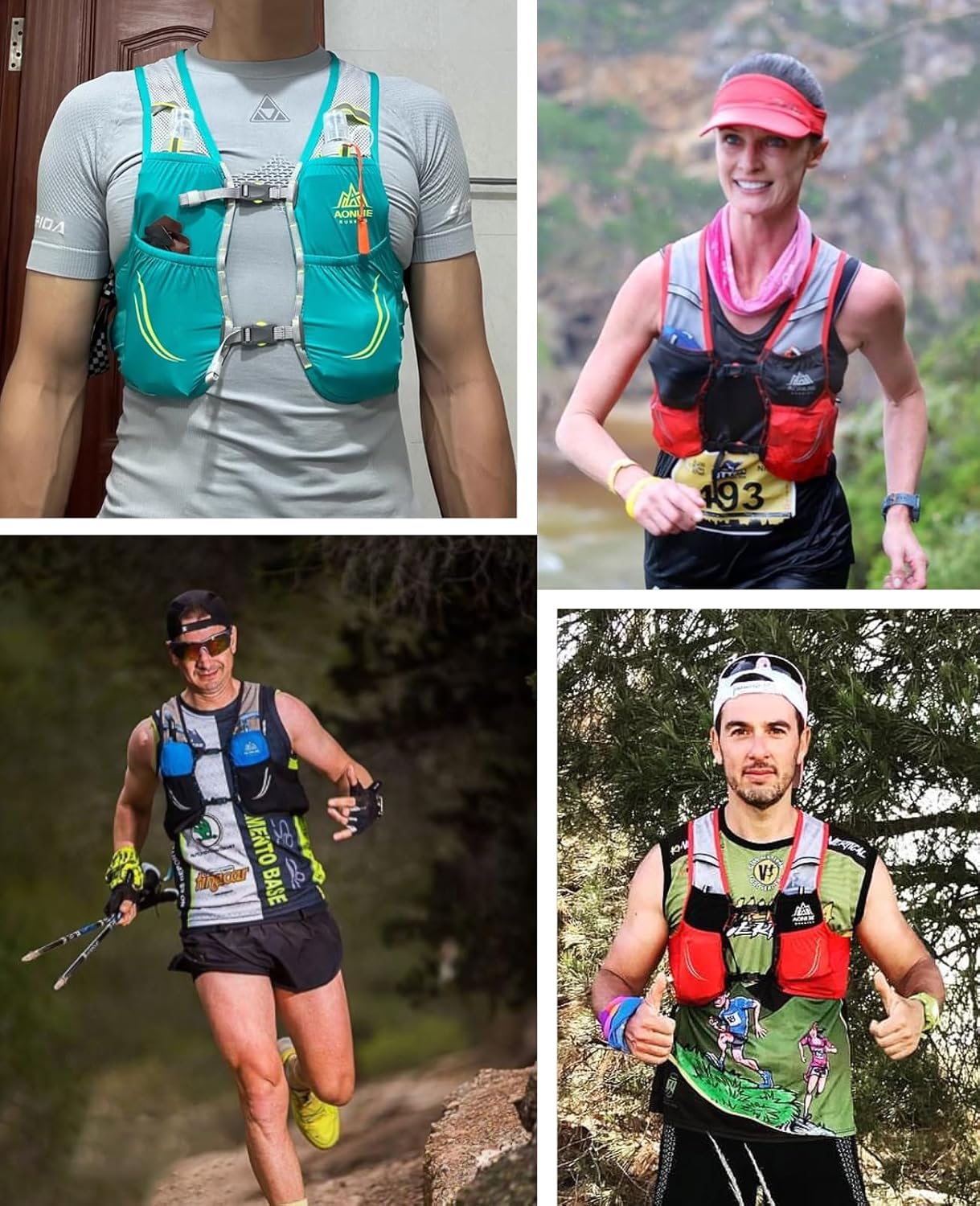 TRIWONDER Ultra Trail Running Hydration Vest Backpack 2.5L for Marathon Hiking Cycling - Lightweight Outdoor Daypack