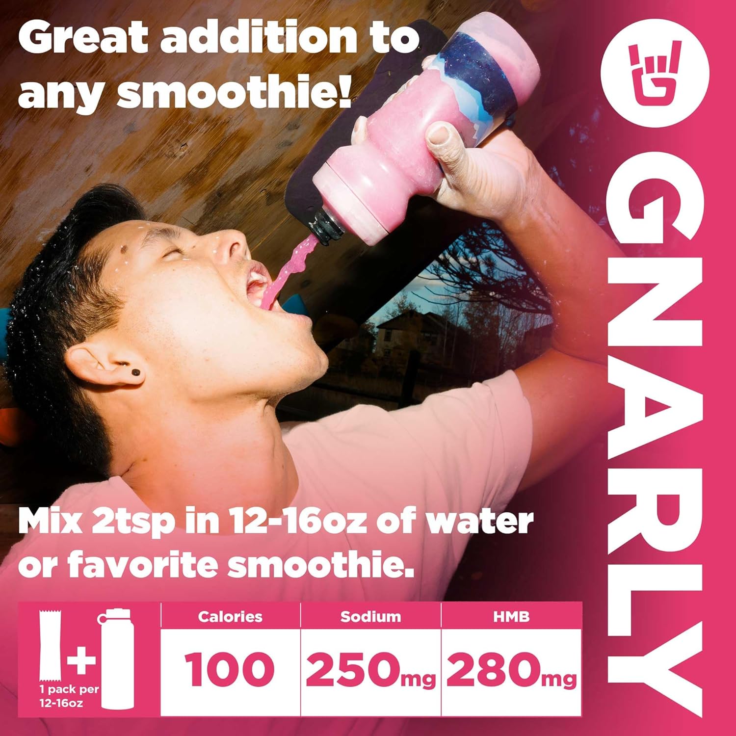 Tropical Electrolyte Powder Packs for Endurance Nutrition and Recovery - Gnarly Nutrition Fuel2O 10-Pack