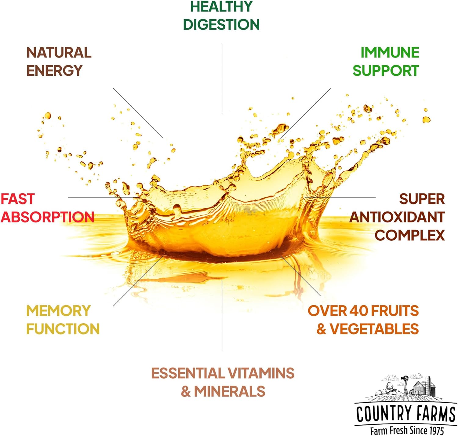 Tropical Fruit Flavored Liquid Multivitamin with Herbal Blend for Immune Support & Energy - Vegan & Gluten-Free - 32 fl oz