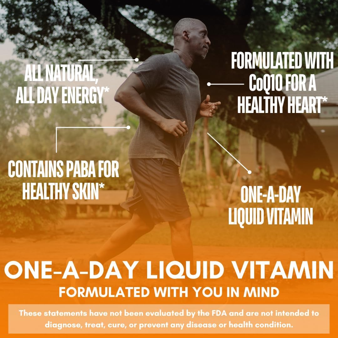 Tropical Oasis Mega Plus Liquid Multivitamin Supplement with 85 Vitamins & Minerals - 32oz Bottle, 32 Servings