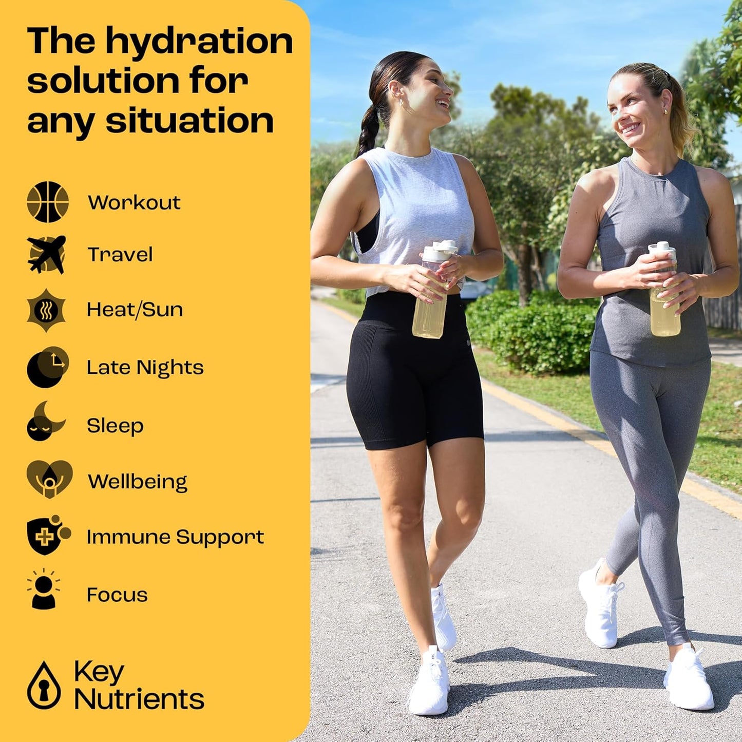 Tropical Pineapple Coconut Electrolytes Powder Packets - 20 Pack Hydration for Travel - Sugar-Free, Calorie-Free, Gluten-Free Keto Powder - USA-Made