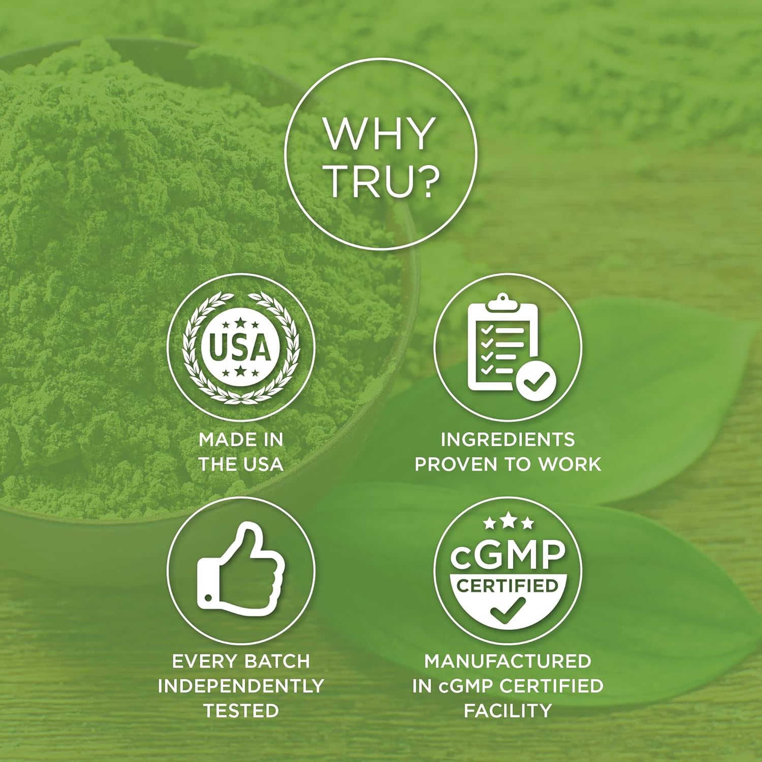 TRU Supplements A-Z Vitamin & Mineral Profile with Spectra Supergreens for Digestive & Joint Support - 30 Servings