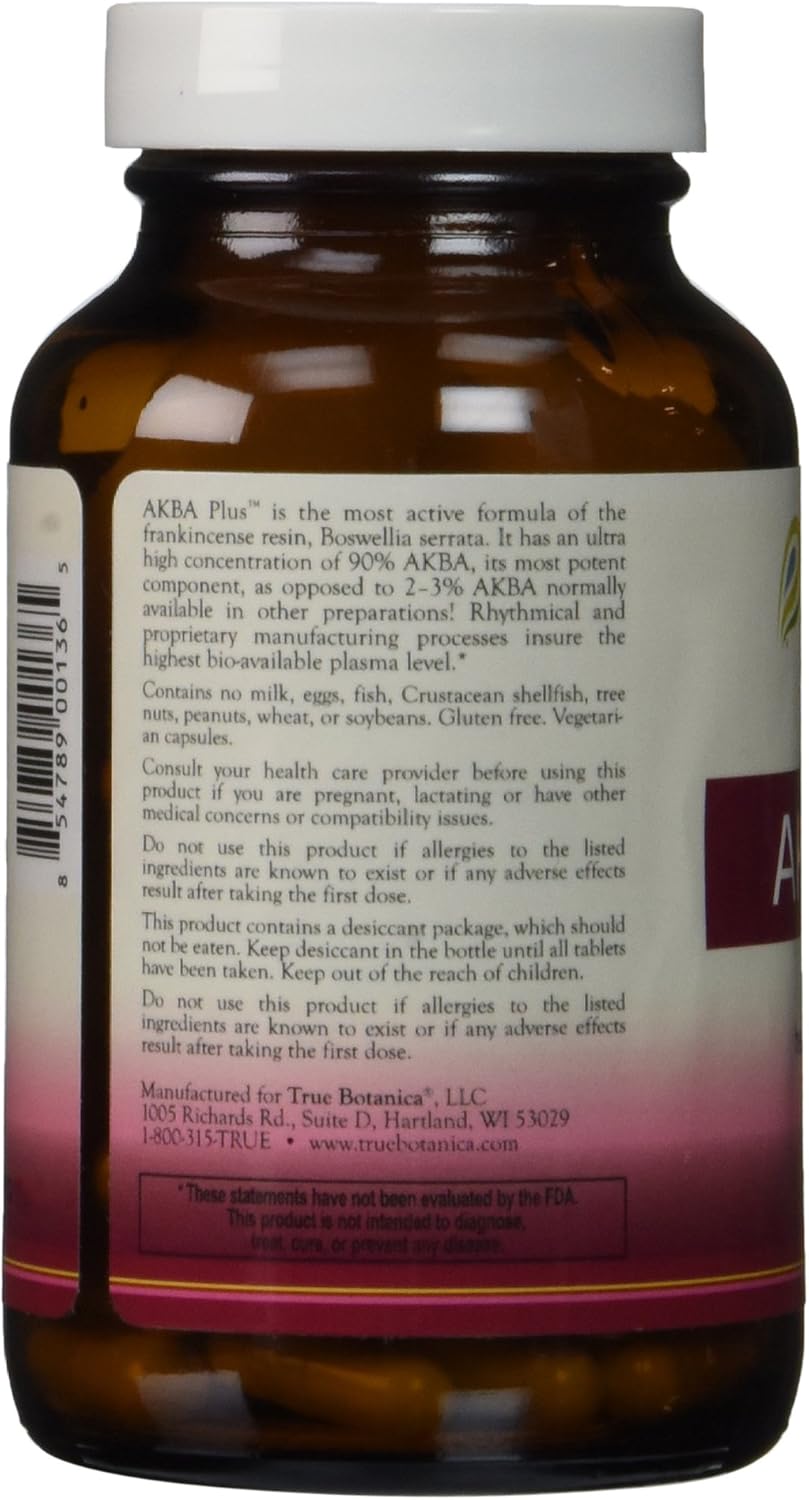 True Botanica Akba Plus™ Capsules - 90 Count - Support for Joint Health and Inflammation