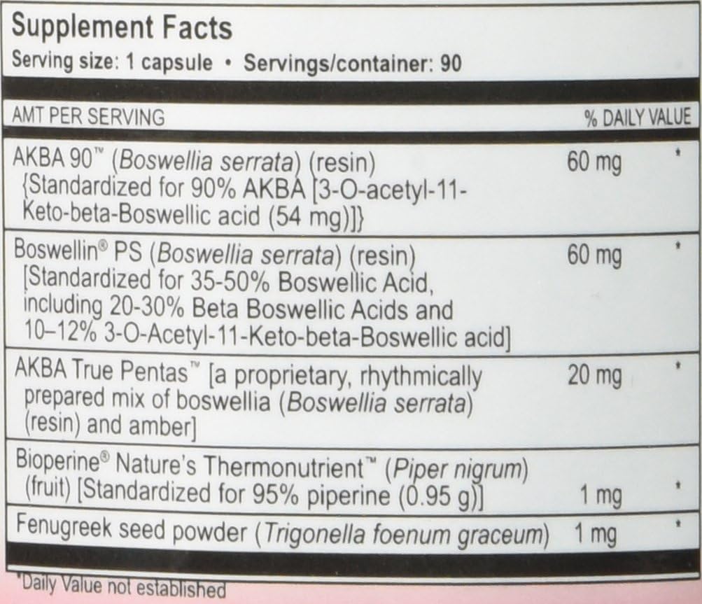 True Botanica Akba Plus™ Capsules - 90 Count - Support for Joint Health and Inflammation