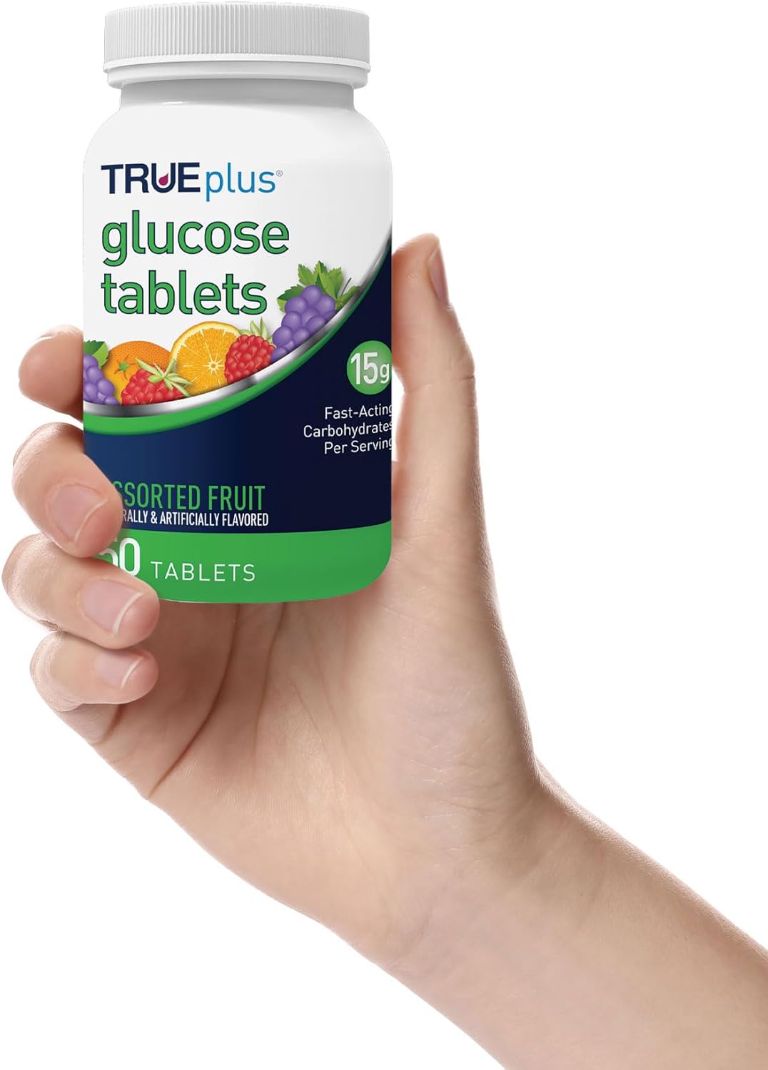 TRUEplus® Assorted Flavor Glucose Tablets - 50ct Bottle, 6 Pack
