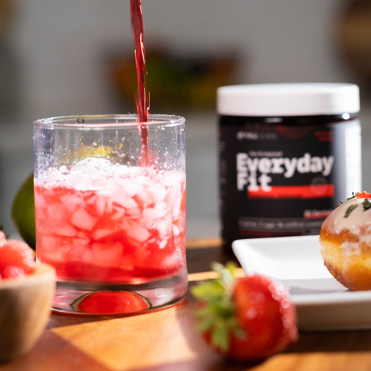 TRULEAN Everyday Fit Water Enhancer with BCAA Blend - Sugar Free Electrolyte Powder Drink, Keto-Friendly Amino Acid Supplement - Fruit Punch Flavor, 30 Servings