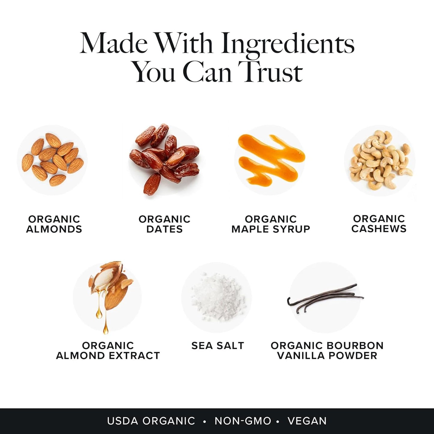Truvani Sugar Cookie Plant Based Snack Bars | 12 Pack | 6g Protein | USDA Organic & Vegan | Dairy, Soy, Gluten Free