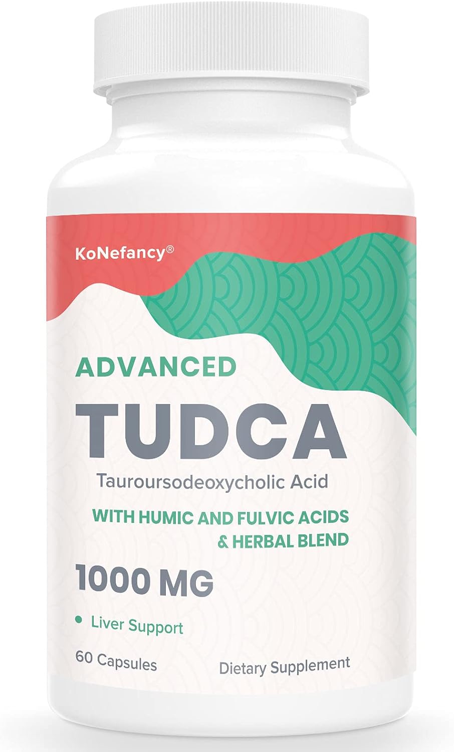 TUDCA Liver Cleanse Detox Supplement - 1000mg Bile Salts with Milk Thistle Herbal Blend - Promotes Liver and Digestive Health - 60 Vegan Capsules