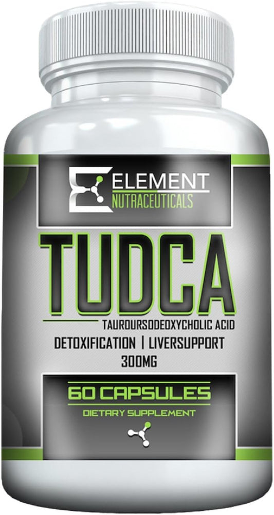 TUDCA Supplement by Element Nutraceuticals - 300mg Capsules (60 Count)