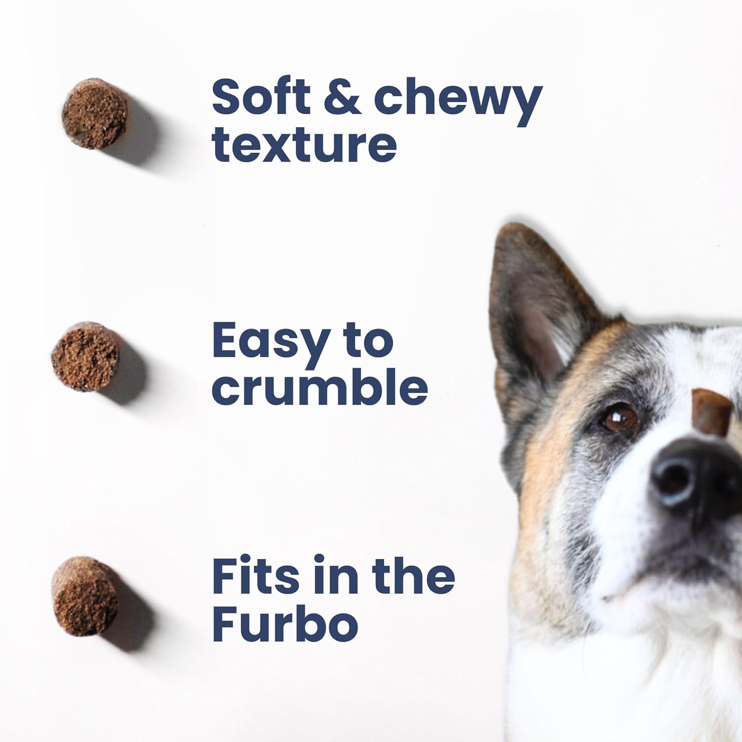 Turkey Probiotic Chews for Dogs - Digestive Health Support with Prebiotic, Fiber, and Vitamins - Puppy Liver Treats, Stool Firming Formula (4.6oz)