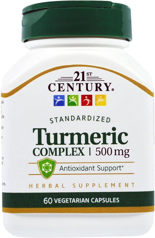 Turmeric Complex 500mg - 120 Vegetarian Capsules for 21st Century