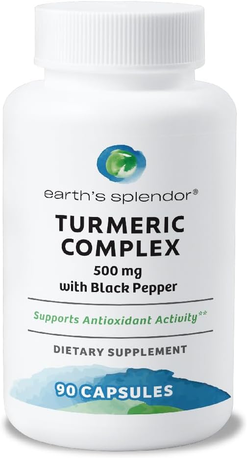 Turmeric Complex 500mg with Black Pepper - Supports Antioxidant Activity and Joint Health - 90 Capsules