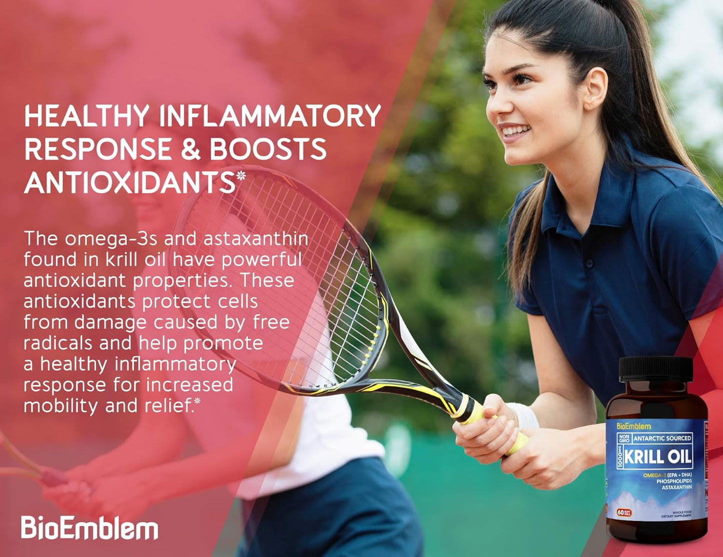 Turmeric Curcumin with TurmiPure Antarctic Krill Oil - BioEmblem Supplement