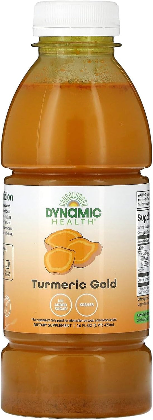 Turmeric Gold Juice for Joint Support, Vegan, Gluten Free, Non-GMO - 16 oz