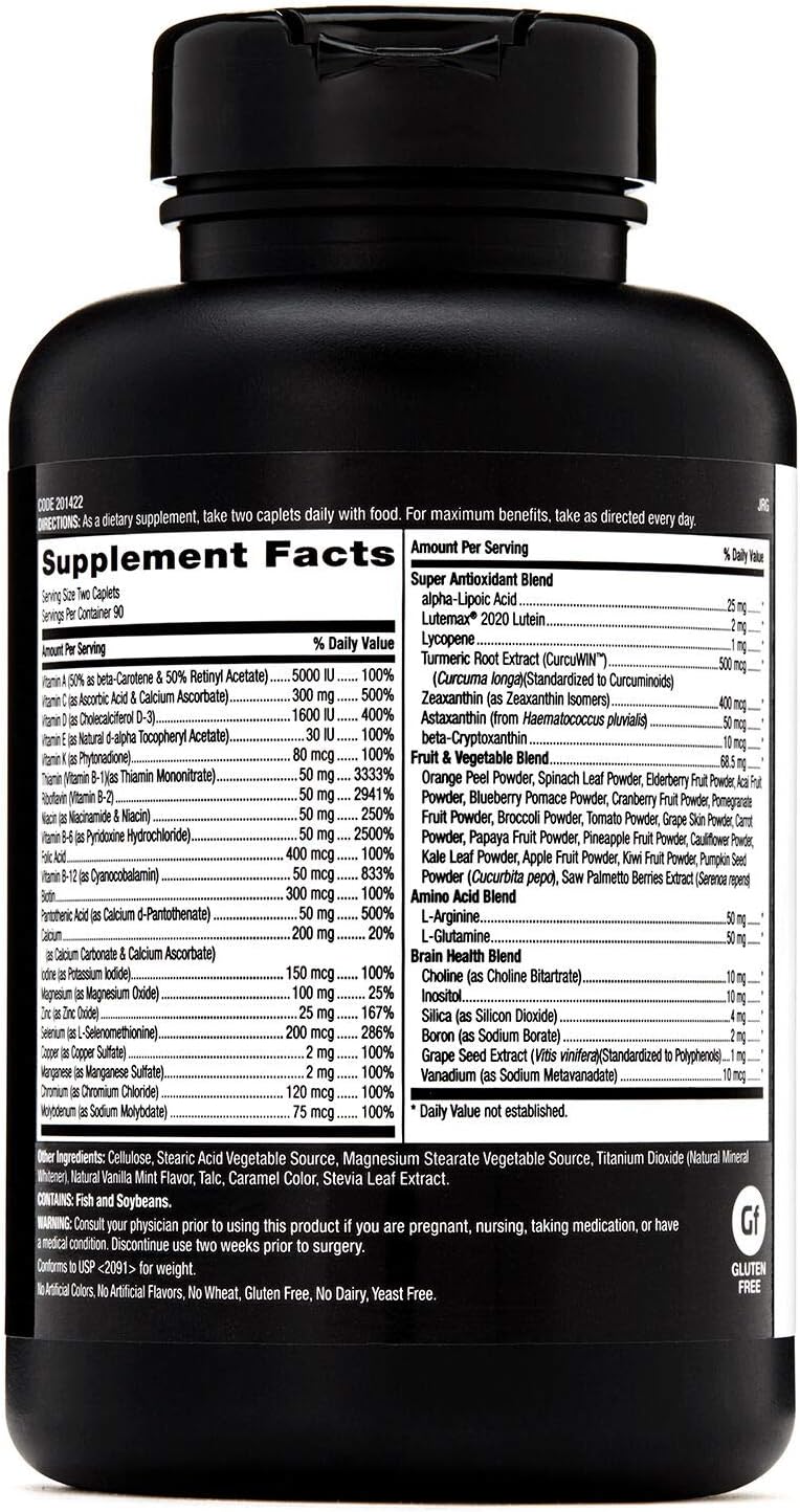 Twin Pack GNC Mega Men Multivitamin with Antioxidants for Heart Health & Immune Support, 2 x 180 Count