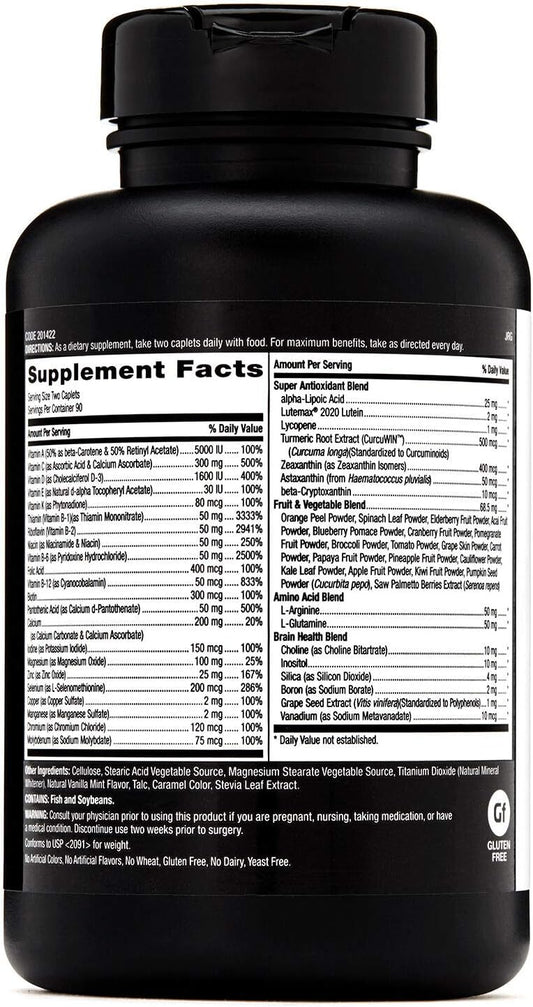 Twin Pack GNC Mega Men Multivitamin with Antioxidants for Heart Health & Immune Support, 2 x 180 Count