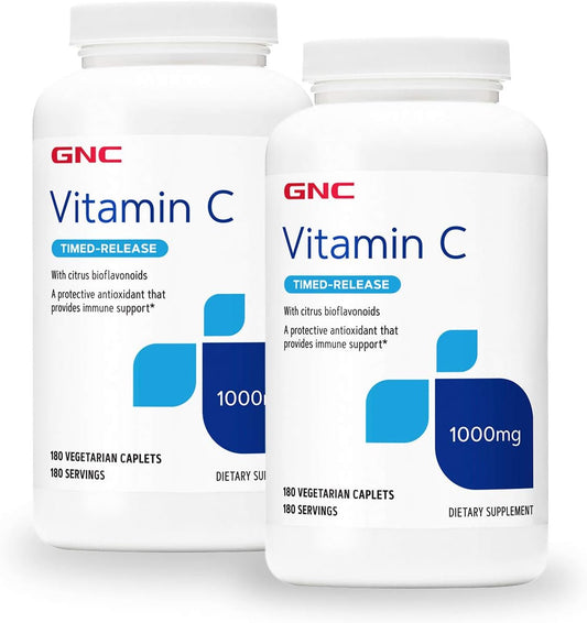 Twin Pack GNC Vitamin C Timed-Release 1000 mg - Buy 2 and Save!