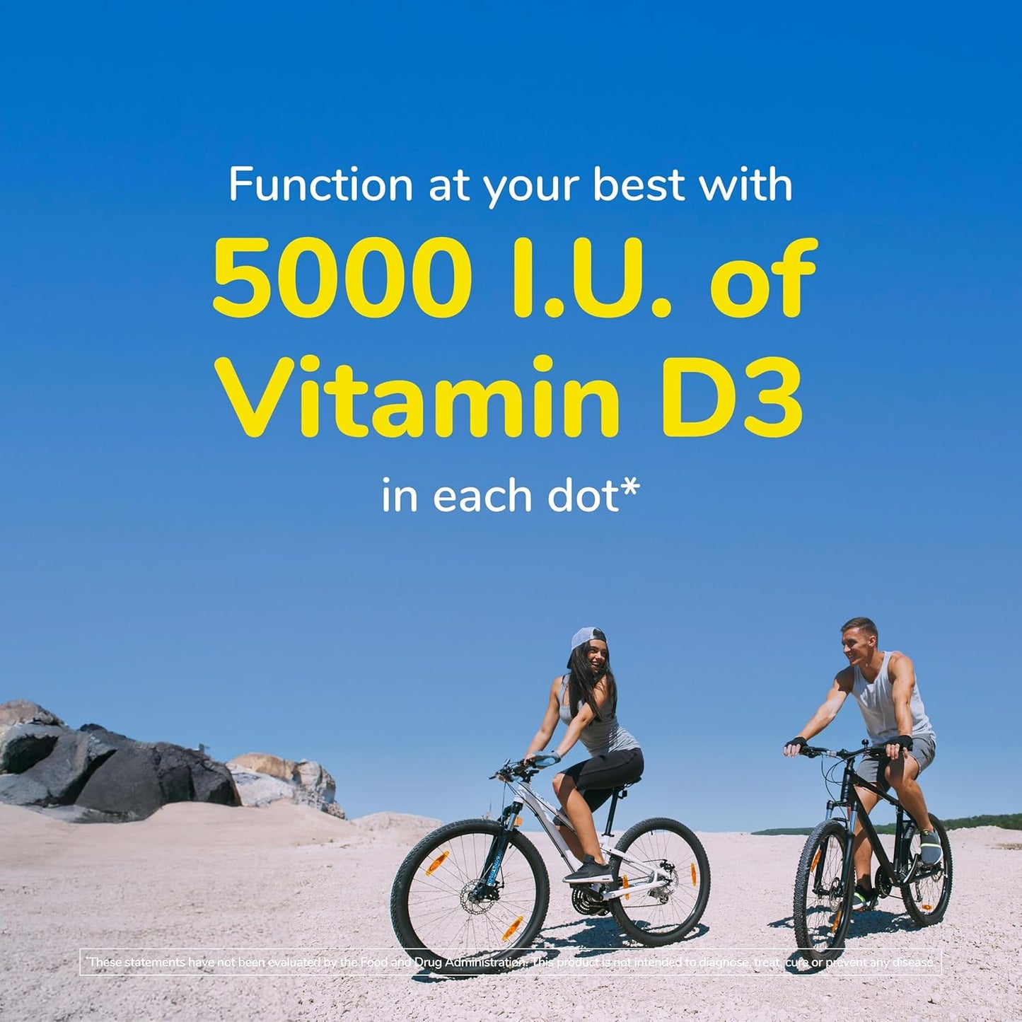 Twinlab Mega D-3 Dots - Immune Health and Bone Support Supplement - 200 Orange Tablets, 125 mcg (5000 IU) - Pack of 2