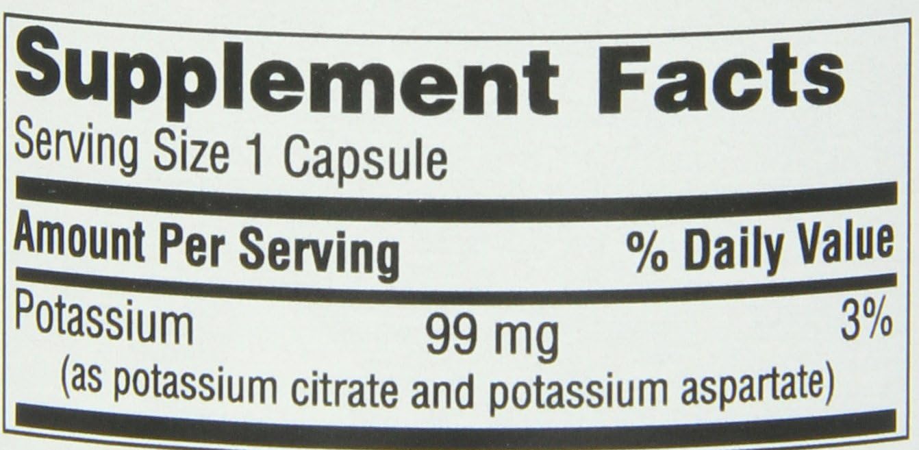 Twinlab Potassium Capsules, 540 Count - Bulk Pack of 3 for Healthy Electrolyte Balance and Muscle Function