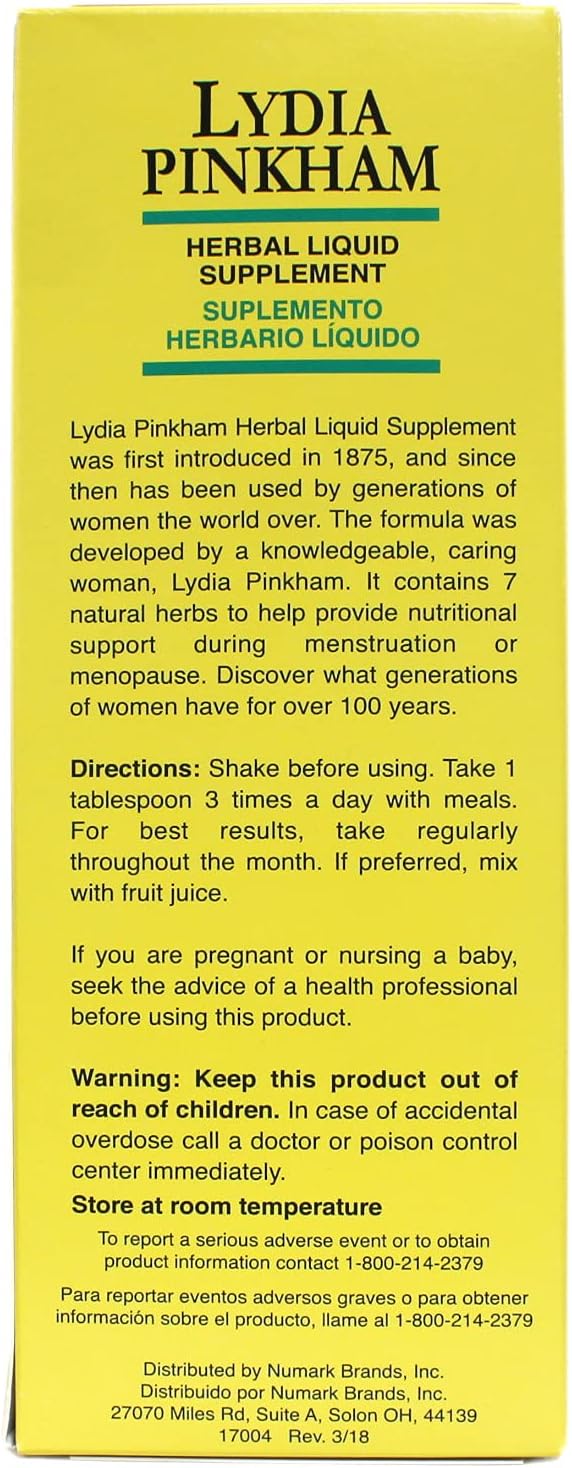 Two Pack of Lydia Pinkham Nutritional Support Liquid - 16oz Bottles