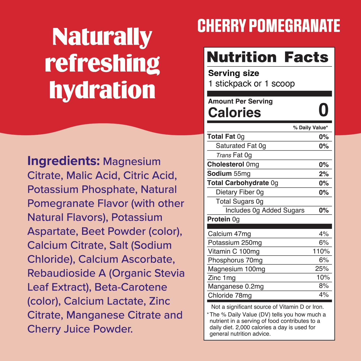 Ultima Replenisher Cherry Pomegranate Electrolyte Powder Drink Mix - 30 Servings - Hydration Powder with 6 Electrolytes and Trace Minerals - Keto Friendly, Vegan, Non-GMO, Sugar-Free