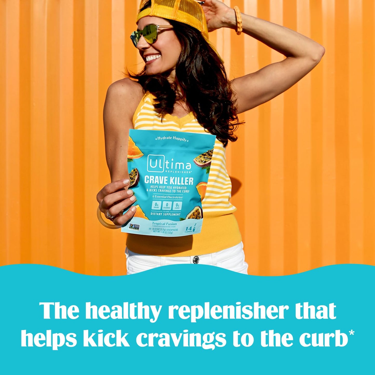 Ultima Replenisher Electrolyte Powder Drink Mix Bundle - Variety Pack with Crave-Killing Benefits - 20 and 14 Stickpacks - 6 Essential Electrolytes and Minerals - Keto, Vegan, Non-GMO, Sugar-Free