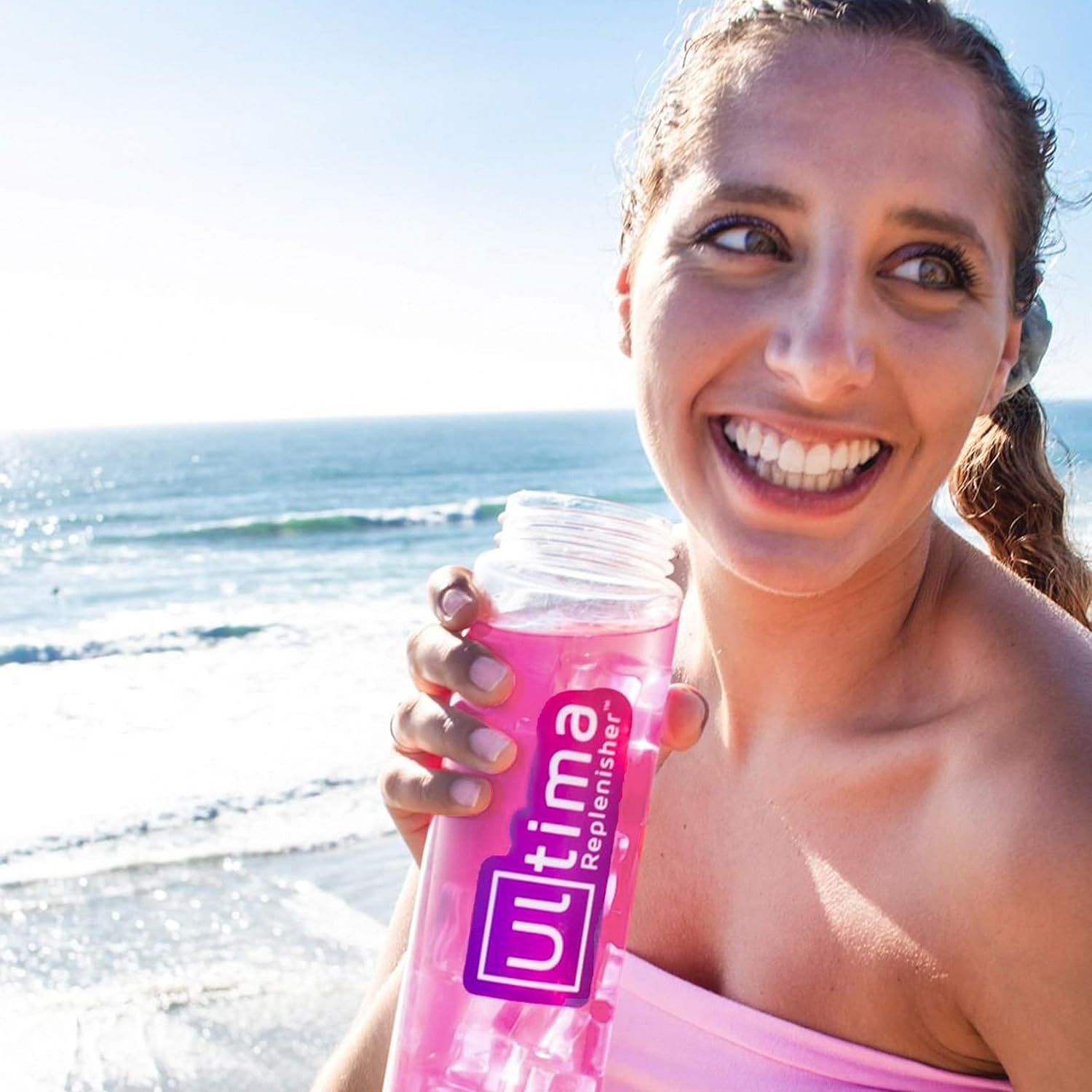 Ultima Replenisher Pink Lemonade Electrolyte Hydration Drink Mix - 20 Serving Stickpack Box, Sugar-Free, 0 Calories, 0 Carbs - Gluten-Free, Keto, Non-GMO, Vegan