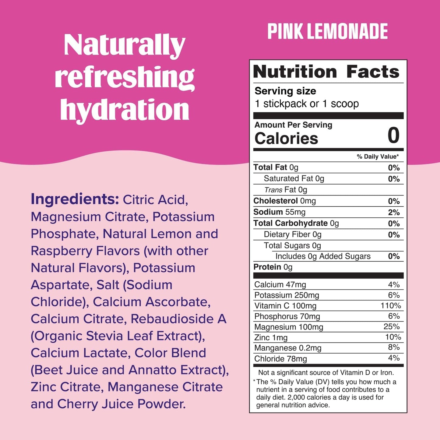 Ultima Replenisher Pink Lemonade Electrolyte Powder Bundle - 90 Servings Canister & 20 Stickpacks - 6 Electrolytes & Minerals - Keto, Vegan, Non-GMO, Sugar-Free
