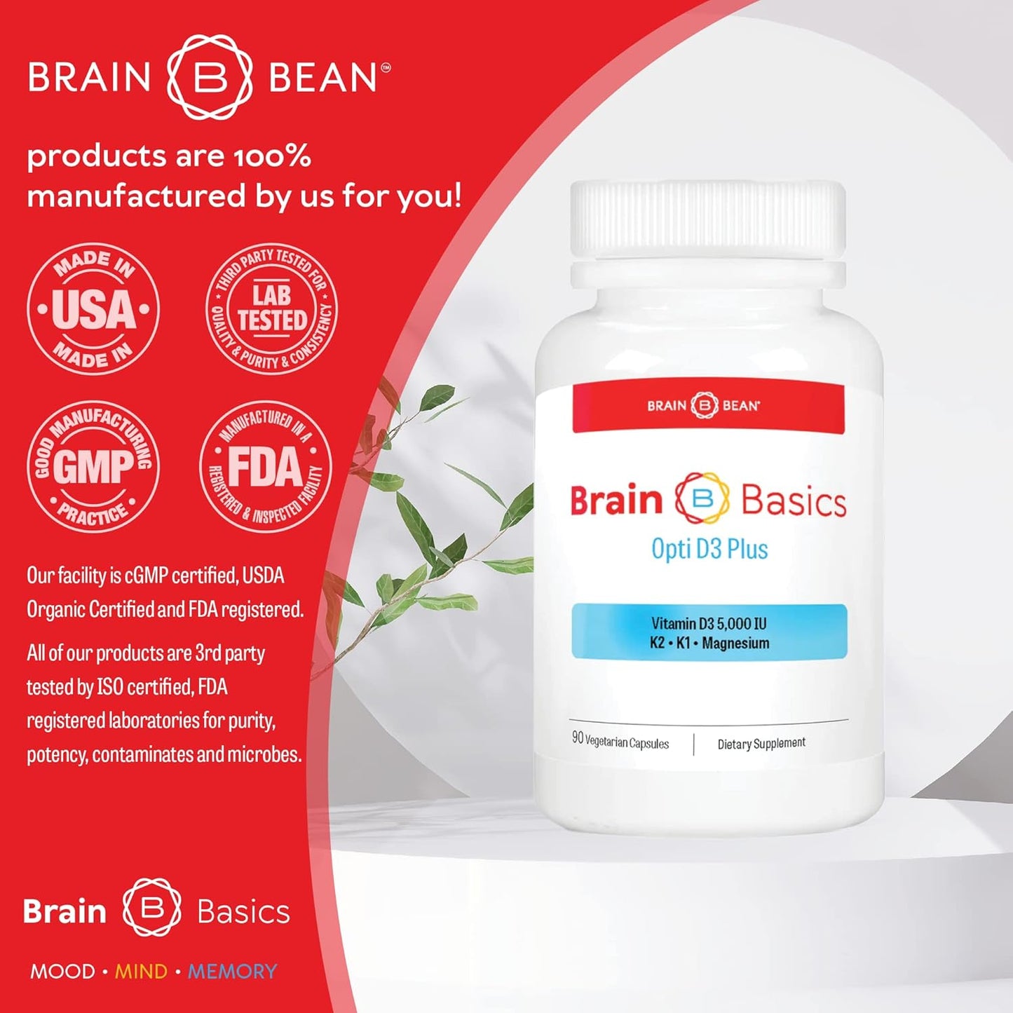 Ultimate Brain Basics, Immune System & Gut Health Bundle: Pure Colostrum, Opti Zinc Plus, & Opti D3 Plus Supplements for Total Immunity & Nutrition