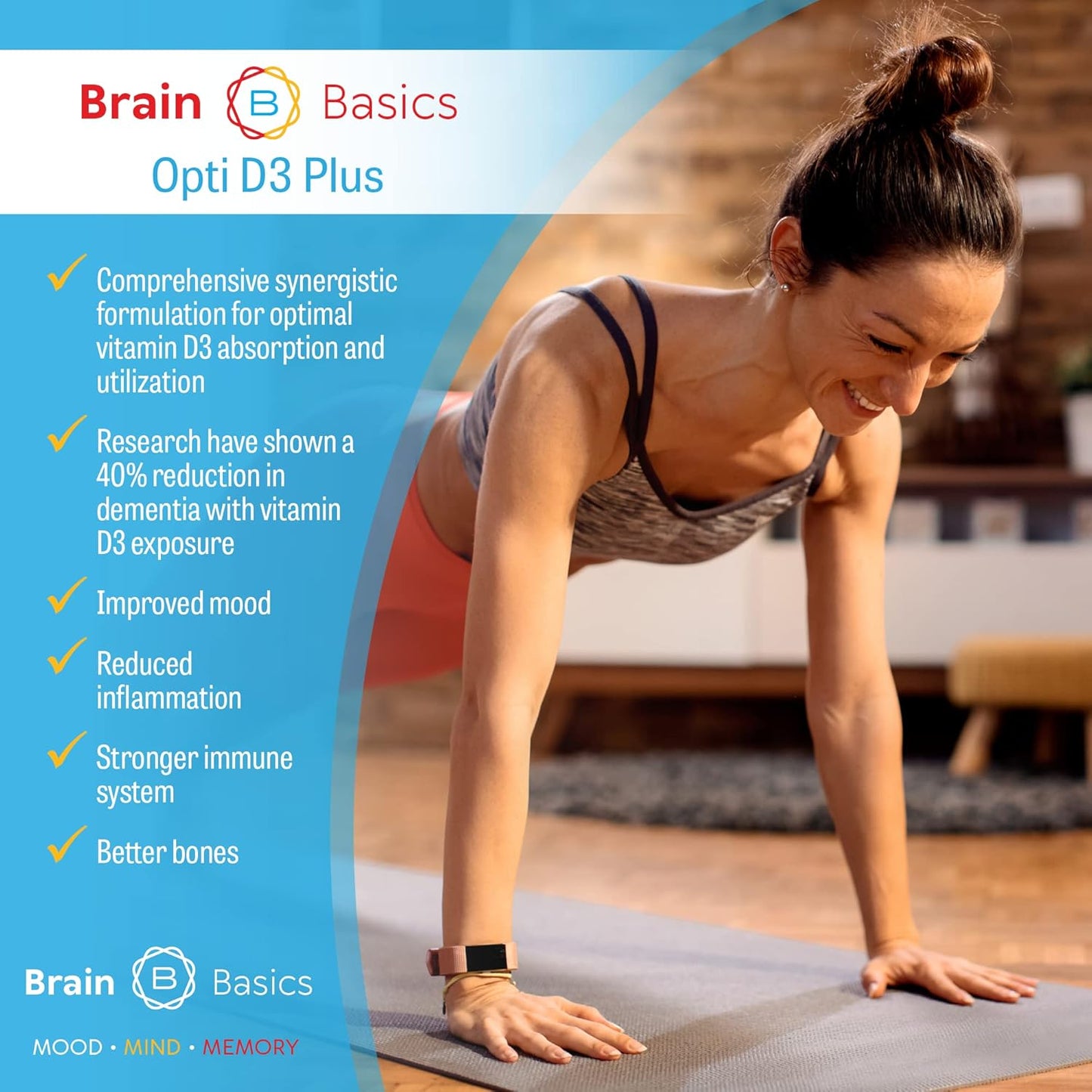 Ultimate Brain Basics, Immune System & Gut Health Bundle: Pure Colostrum, Opti Zinc Plus, & Opti D3 Plus Supplements for Total Immunity & Nutrition