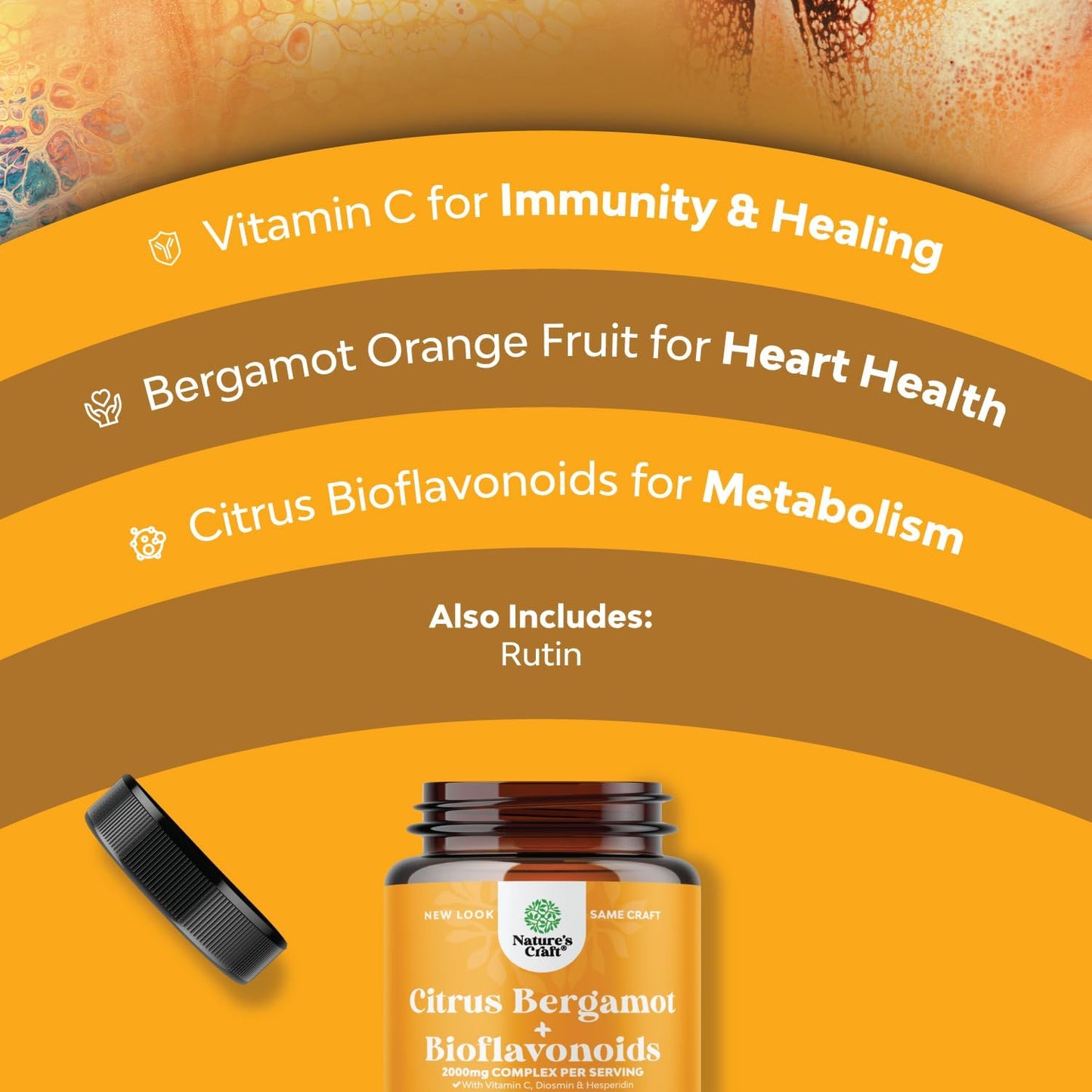 Ultimate Citrus Bergamot Supplement with Bioflavonoids - 1000mg Extract for Immunity & Heart Health (2 Months)