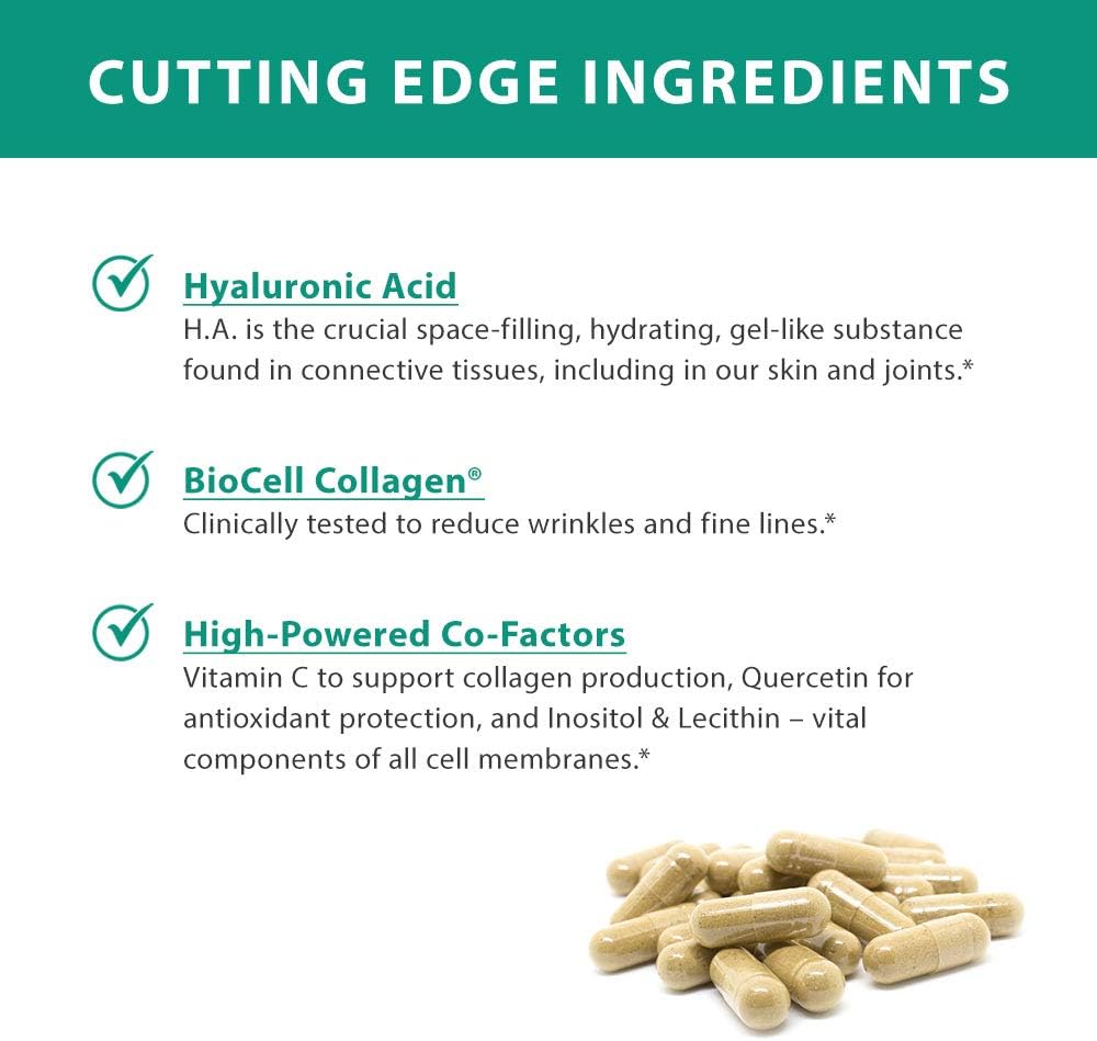 Ultimate H.A. Joint Formula with Krill Oil, Hyaluronic Acid, Astaxanthin, Collagen, and Quercetin for Flexibility and Wellness